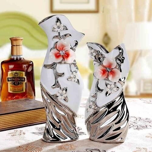 Taobao sells groceries creative ceramic flower floral arrangement living room decoration crafts art small vase