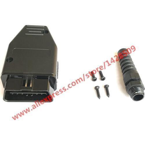 Universal OBDII 16 Pin/Way Male OBD2 OBD 2 Automotive Connector Plug OBD-II Socket