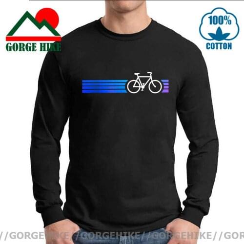 Vintage MTB biker T shirt Long Sleeves Retro Bicycle Cycling Mountain Bike T-shirts Biking Gift tee shirt Cyclist present tshirt