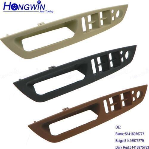 Door inner handle left front door Interior door panel drivers seat button switch frame storage box For BBMW E70 X5 E71 X6 07-14