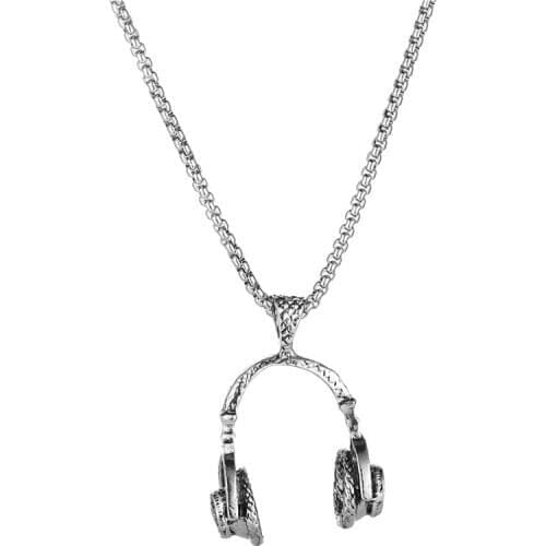 Jewelry 2020 Jewelry Men Hip Hop Earphone Pendant Necklaces Punk Style Accessories Gift Boyfriend