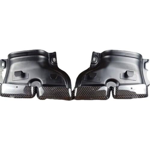 1 Pair Real Carbon fiber Auto Exhaust For BEN-Z C-class W205 C63 GLS300 GLE450 W166 GLE63 Replacement Exhaust pipe Muffler tip