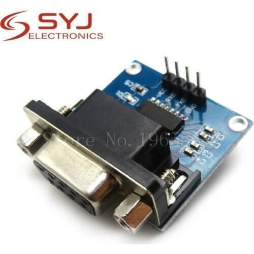 1pcs/lot MAX3232 RS232 to TTL Serial Port Converter Module DB9 Connector MAX232 In Stock