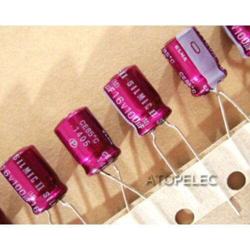 10pcs NEW ELNA SILMIC II 100uF/16V Electrolytic Capacitors HiFi Audio