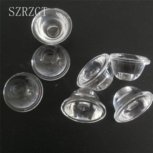 10pcs Led lens 5/8/15/25/30/45/60/90/120 Degree 20mm For 1w 3w 5w High Power Led