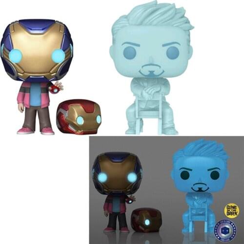 Morgan with Helmet Glow in the Dark Exclusive (Glow) 2-Pack Special Edition Bobblehead 2 Pack Vinyl Figure Model Toy Doll Gift