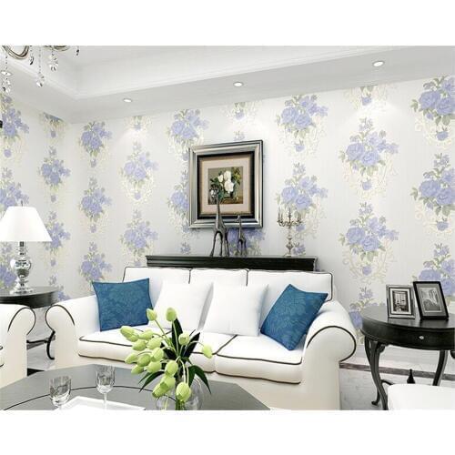 Beibehang 2017 new personality fashion wallpaper large flower non-woven papel de parede 3d wallpaper living room sofa background
