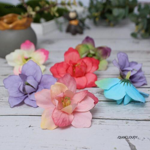 5/50/500 pieces Artificial Begonia Flower Simulated Silk Flower Heads Handmade Ring Hat Living Room Table Decoration Flower A29