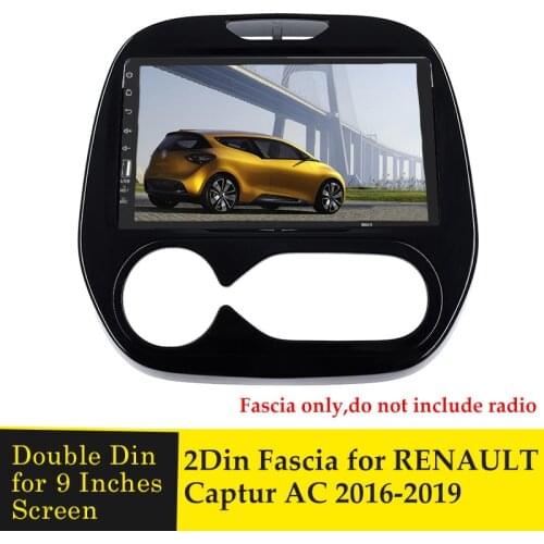 9 Inches Car Auto Radio Multimedia Fascia For Renault Capture 2015 Car Radio installation DVD GPS MP5 Plastic Fascia Panel Frame
