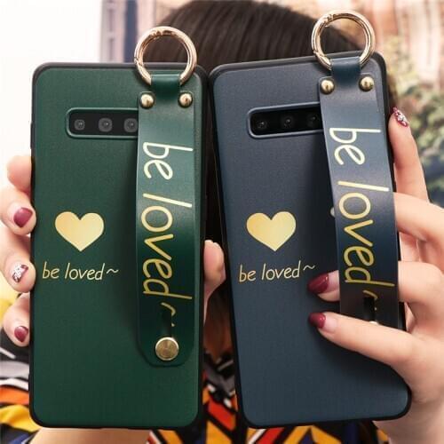 Phone Holder Case For Samsung Galaxy A51 A21 A10 A30 A40 A50 A60 A70 A71 A81 A7 A9 A6 A8 Plus 2018 Note 10 9 8 Wrist Strap Cases