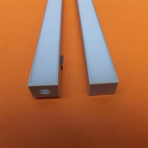 Free Shipping Aluminum led channel detail aluminium led channel with pc cover and end cap 2m/pcs 50m/lot