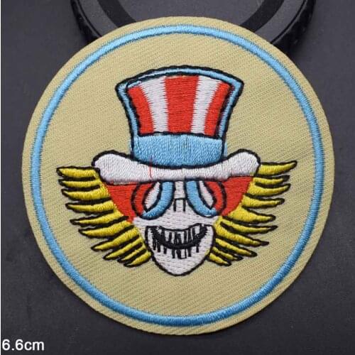 Comedian Joker Iron On Embroidered Clothes Patches For Clothing Stickers Garment Apparel Accessories