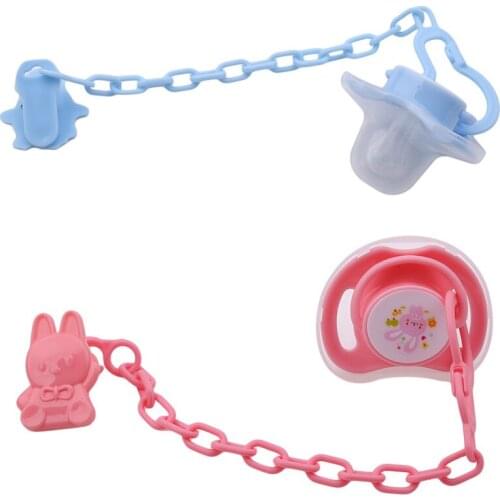Baby Care Pacifier Clips Funny Nipple Teethers Pacifier Accessories Pacifier Holder Chain With Anti-off Chains