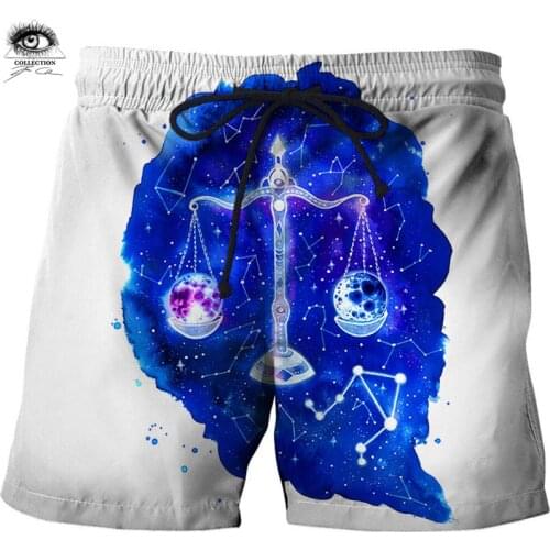 Galaxy Balance 3D Print By Pixie Cold Art Beach Shorts Men Board Shorts Plage Male Quick Shorts Swimwear Streetwear DropShip