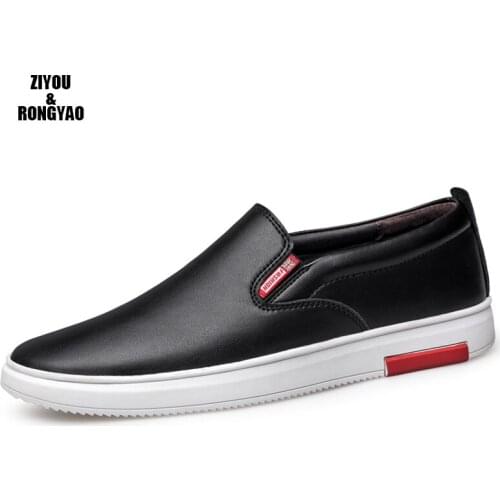 New Men Casual Shoes Genuine Leather Very Comfortable Flats couples Shoes Non-slip Breathable Fashion Sneakers big Size 3646