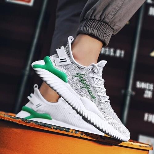 Fashion casuales sneakers sapato s spring leather hombre man mens casual knitting comfortable Sneaker Mens men causal de Casual