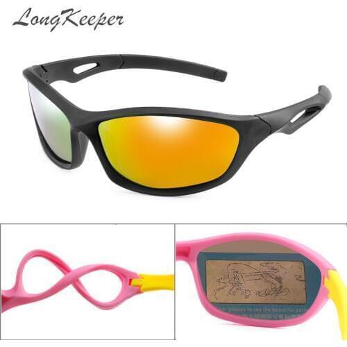 LongKeeper Kids TAC Polarized Goggles Baby Children Sunglasses UV400 Unbreakable Sun glasses Boys Girls Sport Cute Cool Okulary