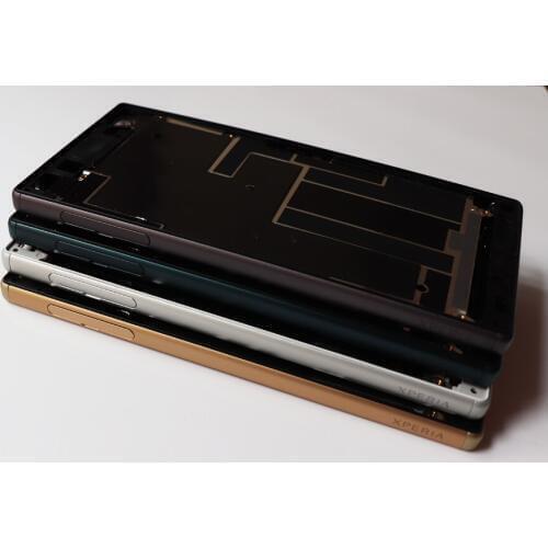 Original Housing Frame LCD Front Bezel Plate For Sony Xperia Z5 Dual E6653 E6603 E6633/6683 Middle Chassis+Button Dust Plug Cove