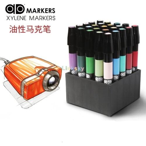 The Original Chartpak AD Marker, Tri-Nib Permanent Marker, Professional, Xylene-based Marker for Art and Design