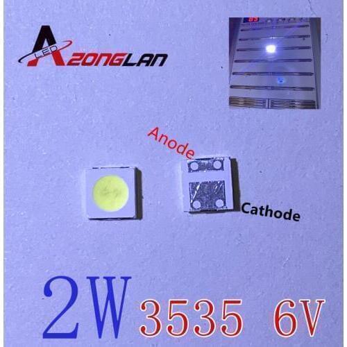 2W 6V 3535 TV Backlight LED SMD Diodes Cool White LCD TV Backlight Televisao TV Backlit Diod Lamp Repair Application 1000PCS