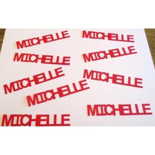 Custom Name/Saying Confetti wedding birthday bridal baby shower party Table decor scrapbooking Confettis