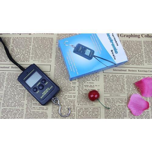 1000pcs 40kg*10g houshold Hanging Handheld scale Portable Digital Electronic Scale Weight Backlight LCD Display Scales