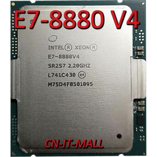Intel Xeon E7-8880 V4 CPU 2.2GHz 55M 22 Core 44 Threads LGA2011 Processor