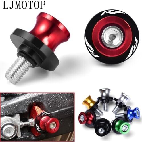 R1 6MM Motorcycle CNC Swingarm Spools slider stand screws For YAMAHA YZF R1 1999-2018 2003 2004 2005 2006 2007 2008 2009 2010