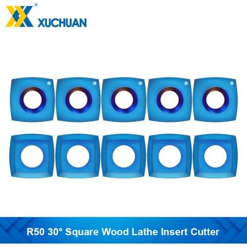 Wood Lathe Insert Cutter 15x15x2.5mm Square Woodworking Carbide Insert R50 30 Degrees For Wood Lathe Turning Tool