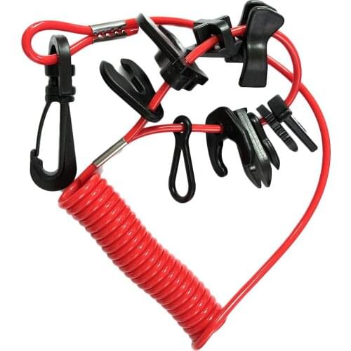 Boat Switch 11-Key Safety Lanyard For HondaYamaha Mercury Evinrude Johnson E31001 Yacht Swivel Snap Hook