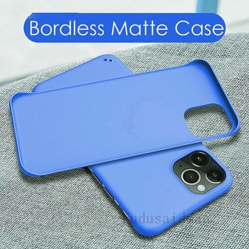 Slim Matte Frameless Case For IPHONE 12 Mini 11 12 Pro Max XR XS Max X Cases Cover for iPhone 7 8 Plus SE 2020 Hard PC Coque