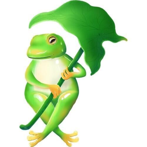 Three Ratels QC465 animal stickers frog wall sticker art for bedroom poster cartoon car hood sticker laptop decal