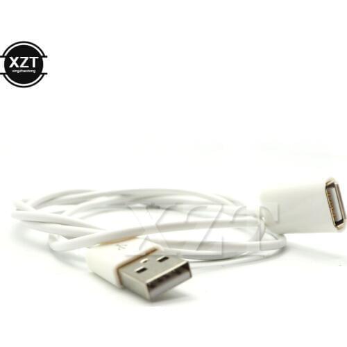 1pc 1m 0.5m USB 2.0 Male to Female Extension Data Extender Charge Extra Cable for iPhone 7 7s For Samsung high quality