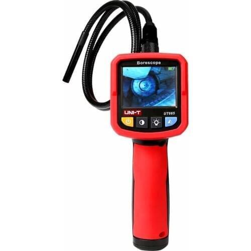 UNI-T UT665 Industrial Snake Borescope Professional Handheld 2.4 Inch Endoscope IP67 Waterproof Vedio Inspection Camera