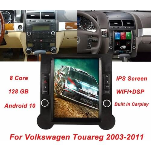 Android Vertical Screen GPS Navigation Heat Unit Car Radio For Volkswagen Touareg 2003-2011 Auto Multimedia Player Stereo Video