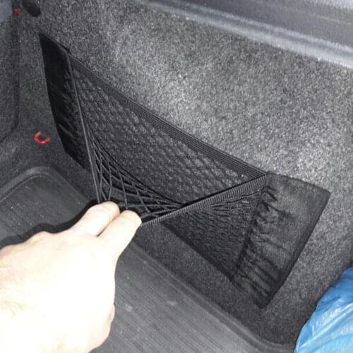 High quality Car Back Rear Trunk Seat Elastic String Net Mesh Storage Bag Pocket Cage for Ford Focus 2 3 for volvo xc60 xc90 s60