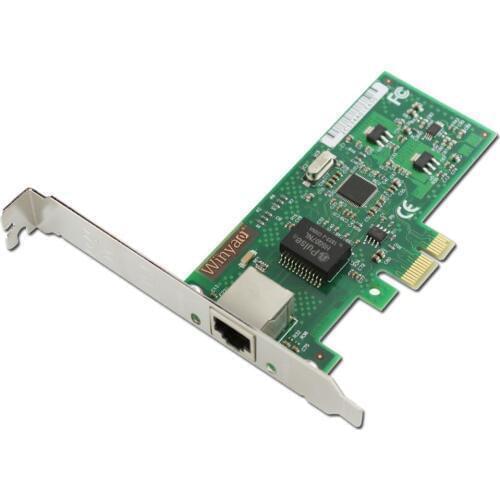 WY574T PCI-Express X1 10/100/1000Mbps RJ45 Gigabit Ethernet Network Card Server Adapter Nic For Intel 82574 EXPI9301CT