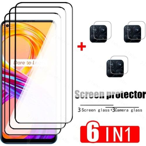 Tempered Glass for Oppo Realme 8 Pro Glass Camera Lens Protective Glass on Realmy Realmi 8pro 8 Pro Full Cover Phone Screen Film