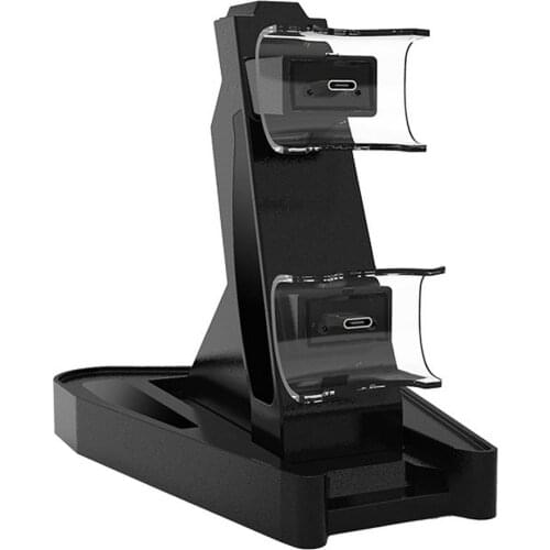 Controller Charger Dock LED Dual USB PS5 Charging Stand Station Cradle For Sony Playstation 5 PS5 / PS5 Pro /PS5 Slim Controller