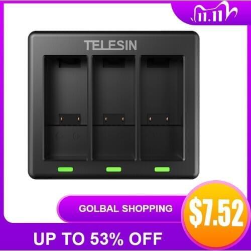 2/3 Channel Battery Charger for GoPro HERO 9 Black with Type C/USB Charging Cable Battery Charger for Gopro Hero 9 Accessories