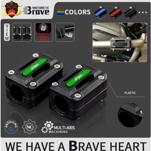 For Kawasaki Ninja 1000 125 250R 300R 400 650R 400R Motorcycle Engine Guard Bumper Protection Decorative Block Crash Bar Decor