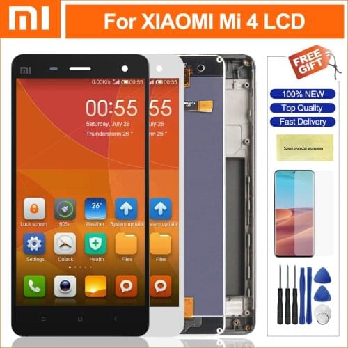 5.0" Lcd For Xiaomi 4 Mi4 LCD Display Touch Screen Panel Digitizer Replacement For Xiaomi Mi 4 Display Screen