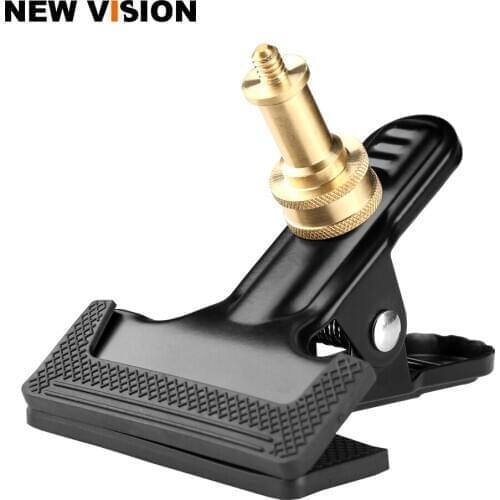 1/4 Photo Studio Background Clamp with Backdrop Clip Speedlite Flash Clip Photography Accessories
