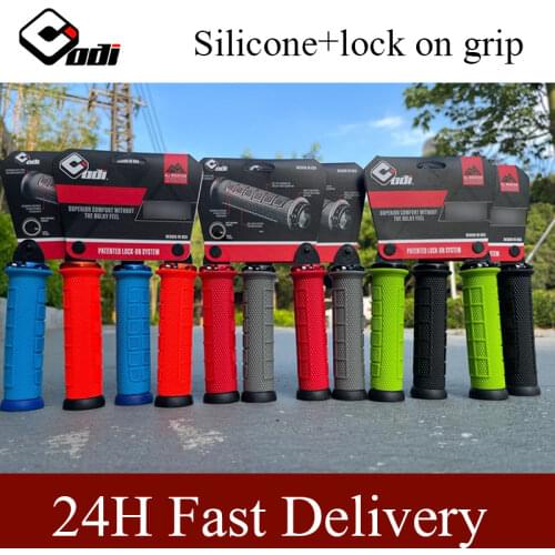 2pcs ODI Bike Handlebar Grips Silicone Gel Lock on grips 22.2mm Bicycle Grips Ends 130MM Bike Grips Cover Cycling Parts