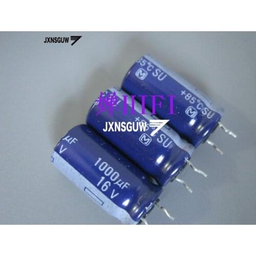 20PCS Matsushita SU 16V1000UF 10X20MM Audio Aluminum Electrolytic Capacitor 1000UF/16V 85 degrees 1000uF 16V