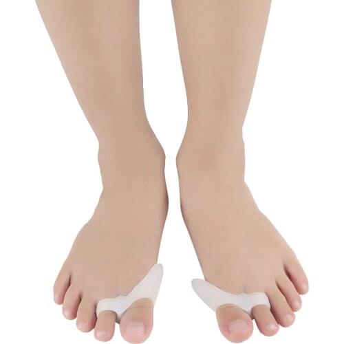 6pcs=3pairs Gel Toe Separator Kids Hallux Valgus Children Silicone Protector Foot Care Bunion Corrector Straightener Pedicure