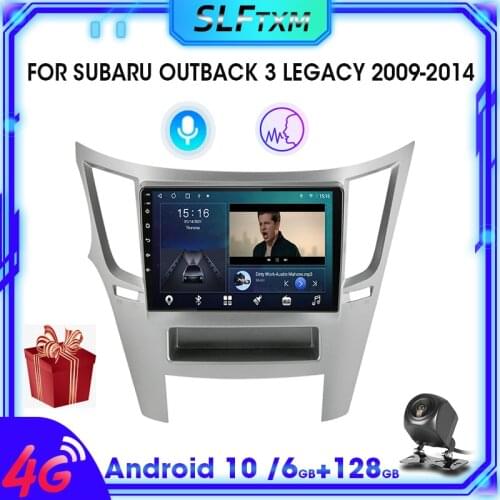 Android 10.0 Car Radio For Subaru Outback 3 Legacy 4 2009-2014 2din GPS Navigation carplay Multimedia Video Player 4G+64G 8-core