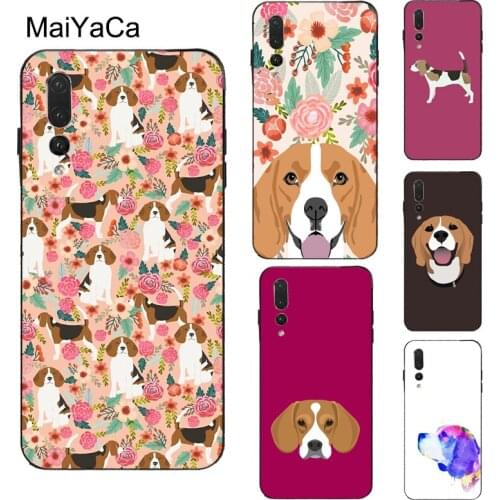 MaiYaCa Beagle Floral Dog Case For Huawei Honor 10i 9 10 Lite 20 Pro 7A Pro 7C 8A 8C 8S 8X 9X Y7 Y9 Y6 2019 Nova 5T