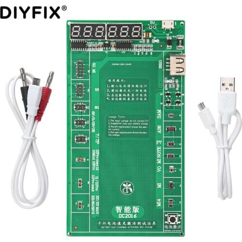 DIYFIX Mobile Phone Battery Fast Charging Activation Test Fixture For Iphone 5G 12 Pro Max Vivo Samsung XiaoMi 4 Huawei P7