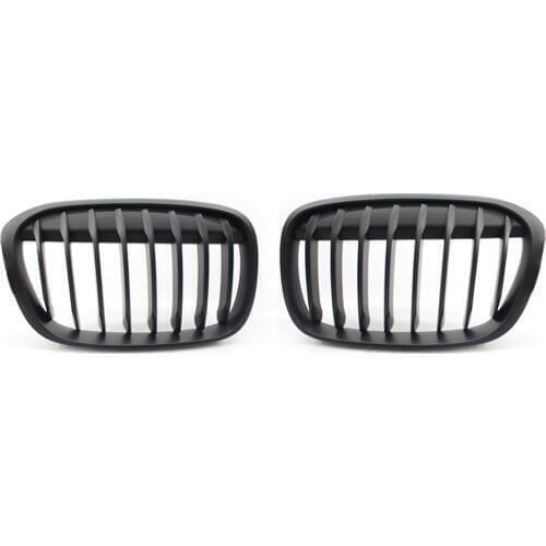 For BMW X1 F49 F48 X-Series 2016-2017 MATTE BLACK Car Front Grille ABS